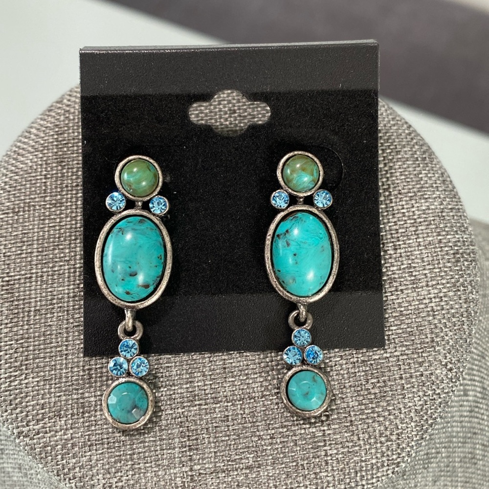 Turquoise Silver/Turquoise Earrings